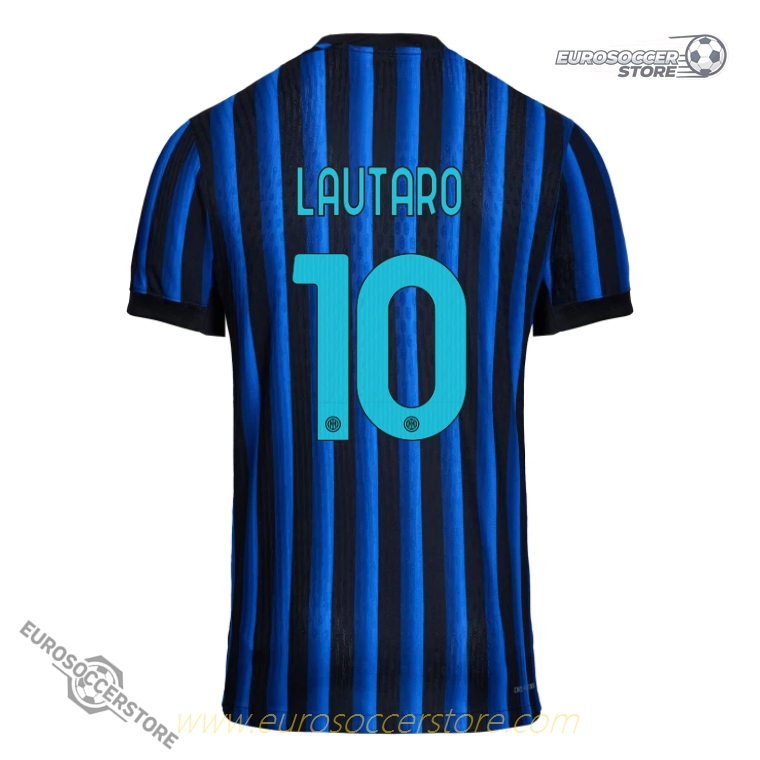 Inter Milan's 25-26 Home Player Version Jersey with LAUTARO 10