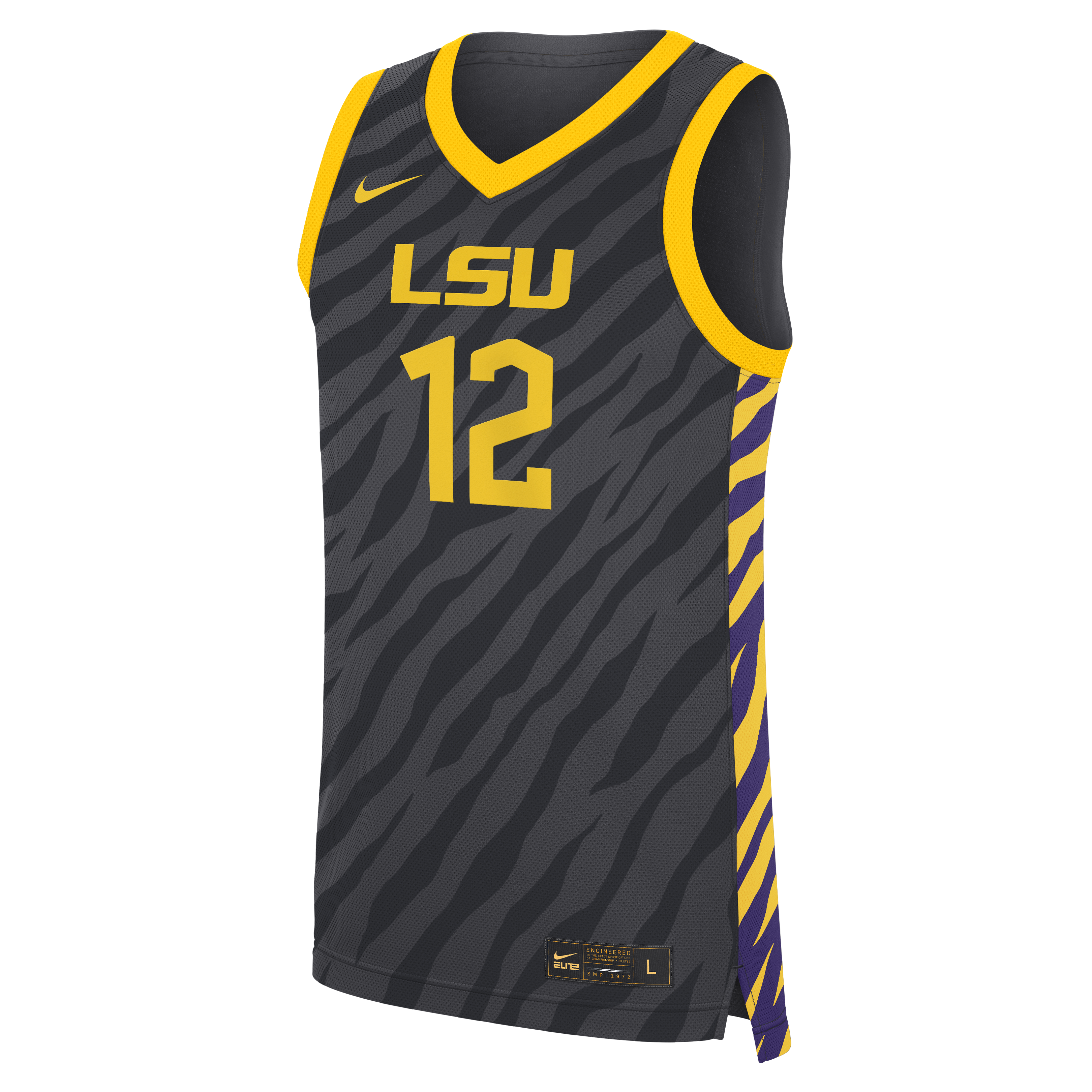 [NJP] Mikaylah Williams LSU Tigers Unisex Replica Basketball Jersey - Anthracite