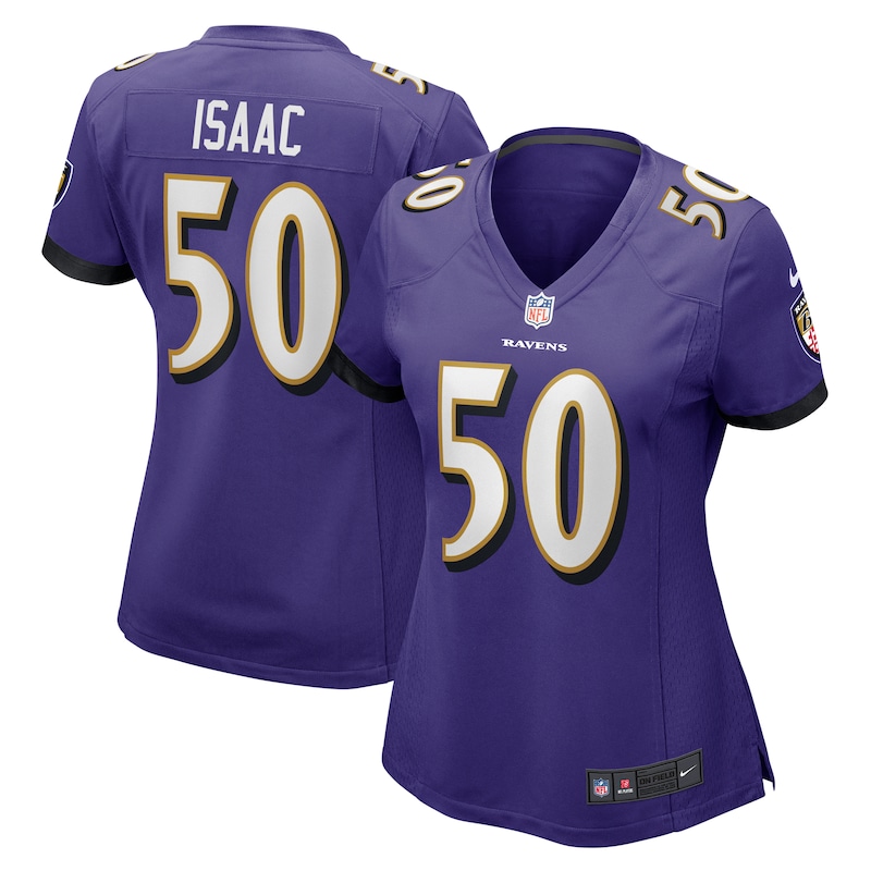 None Adisa Isaac BAL Ravens Affordable Replica Jersey Game Day Wear