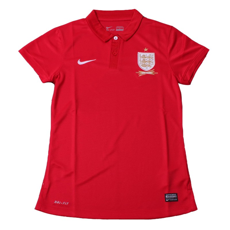 2013 England Away Red Women's Jersey Shirt - Official Replica 4440