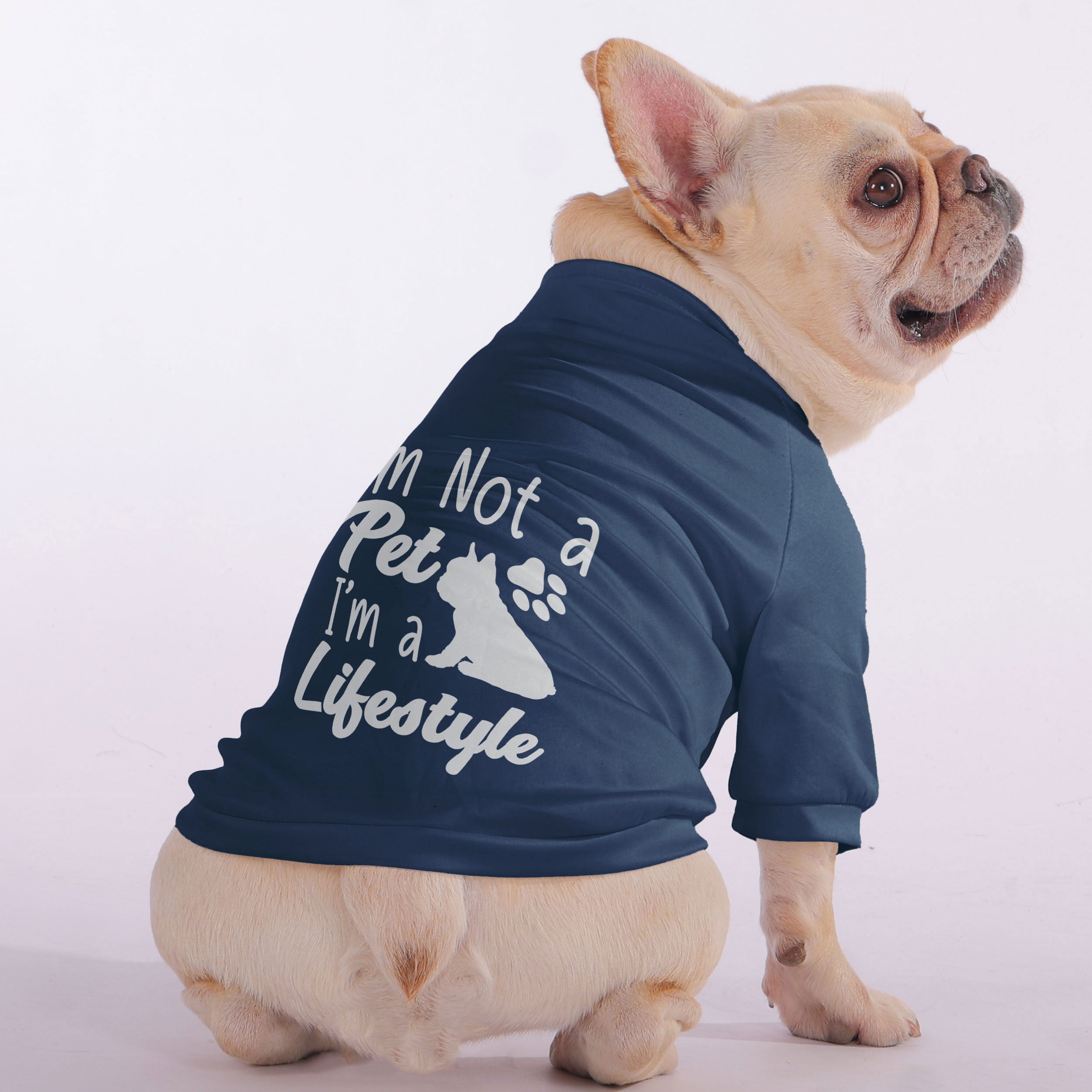 I’m Not a Pet, I’m a Lifestyle - Snuggly Zip-Up Sweatshirt for French Bulldogs
