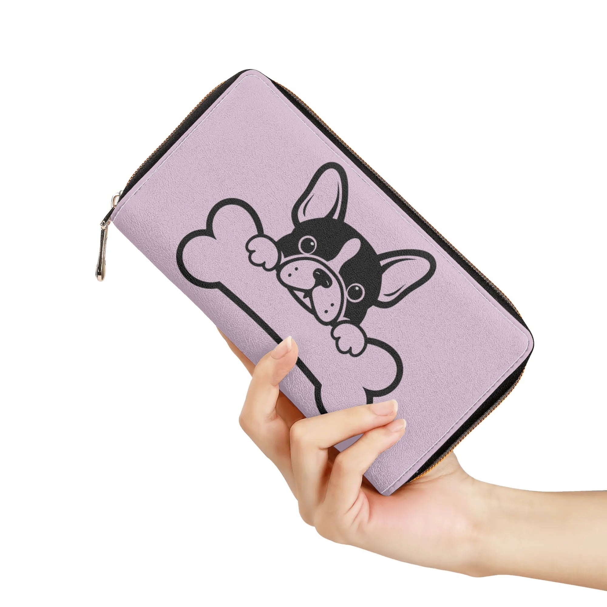 Lifestyle-Driven Carmela - Leather Zipper Wallet for Fashion Lovers