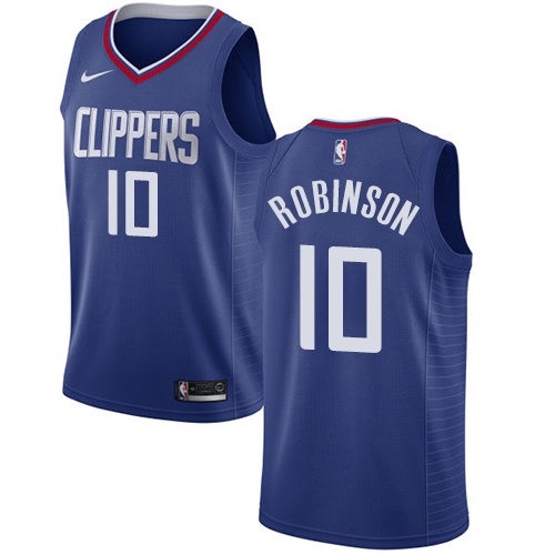 Nike Los Angeles Clippers #10 Jerome Robinson Blue NBA Swingman Icon Edition Jersey Mens