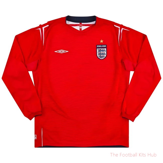 England 2004-06 Away L/S (L) (Excellent) (Vassell 23)