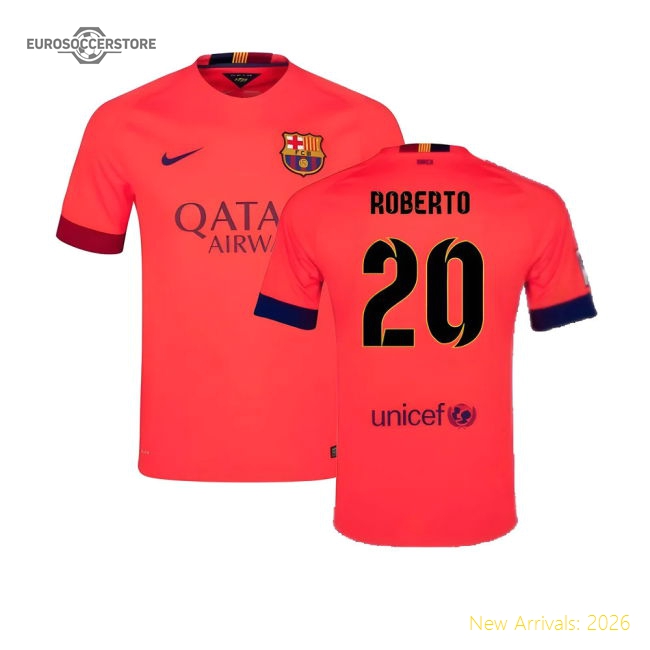 First-class Cules 2014-15 Away Jersey ((excellent) L) (roberto 20)