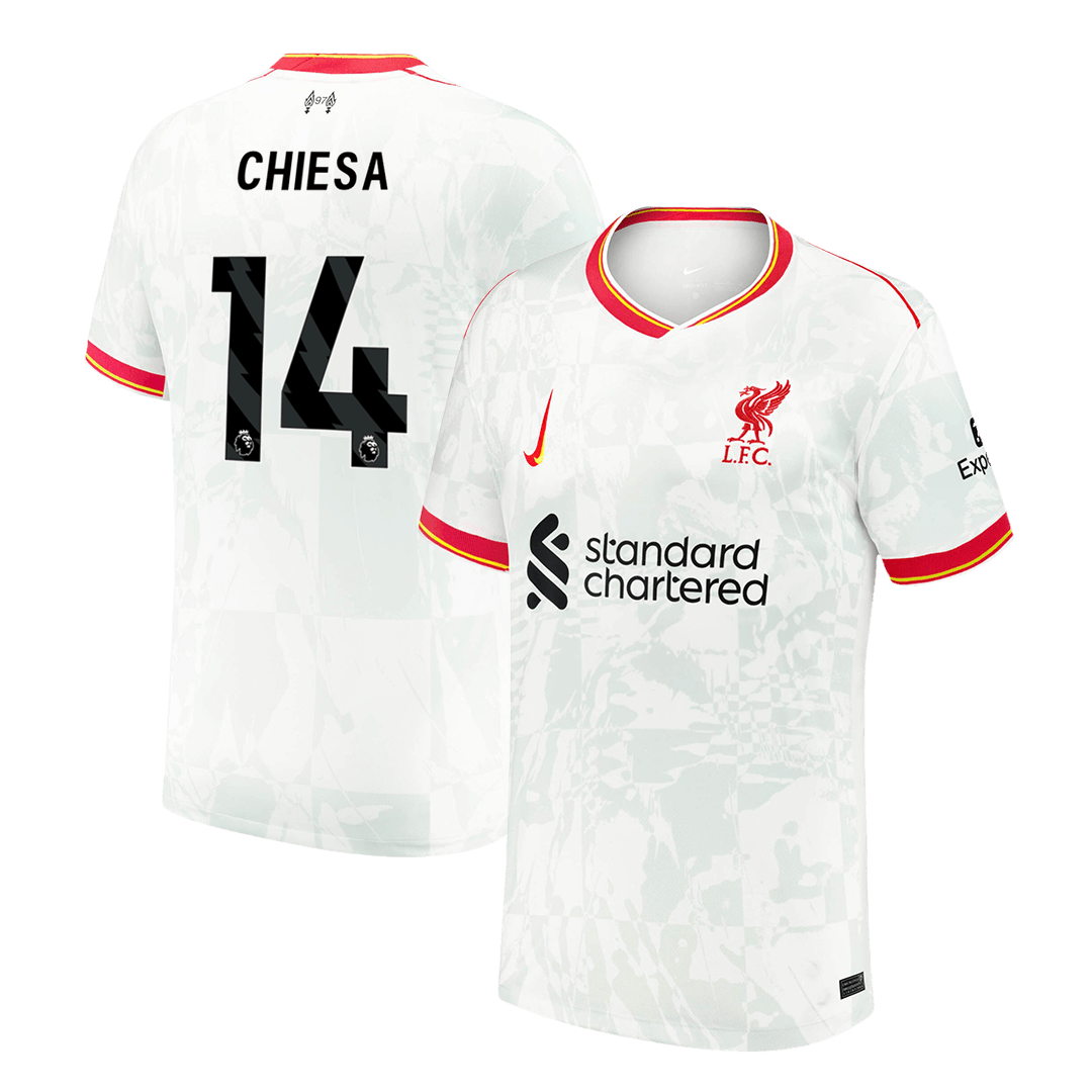 CHIESA #14 Liverpool Third Away  Soccer Jersey 2024/25 Authentic Kit