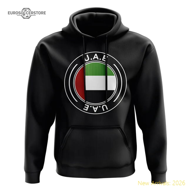 Official Uae Football 20242025 Regular Hoodie Modern Retro