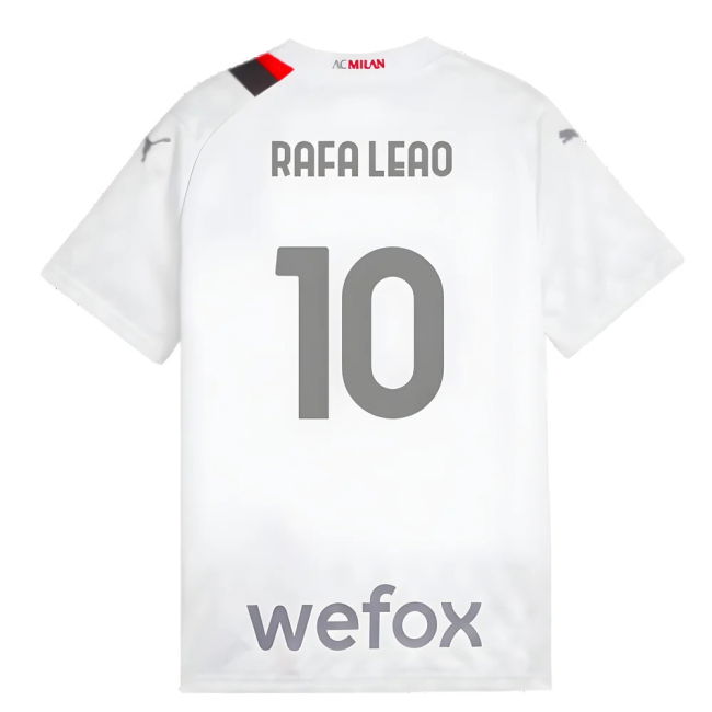 2023-2024 AC Milan Away Shirt (Kids) (Rafa Leao 10)