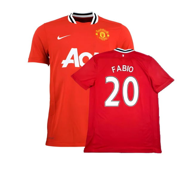 Manchester United 2011-12 Home Shirt ((Excellent) XL) (Fabio 20)