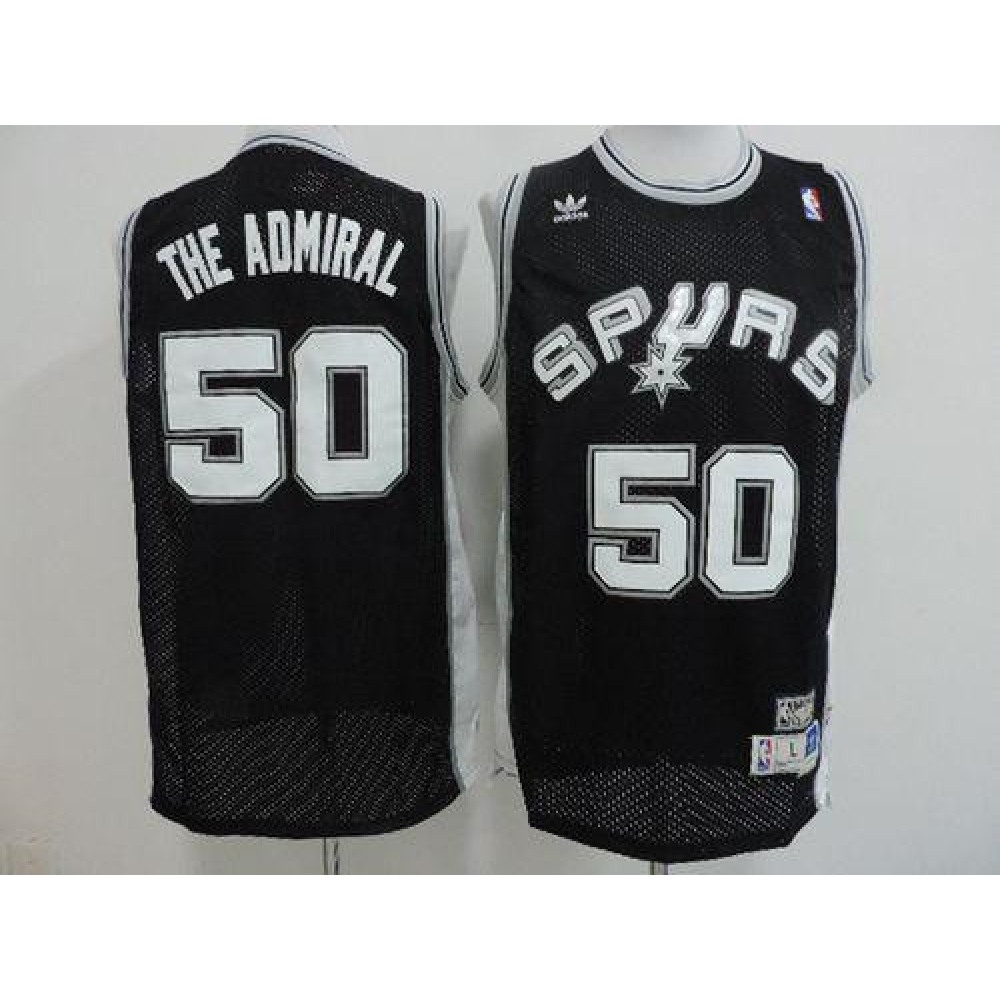Spurs #50 David Robinson Black 