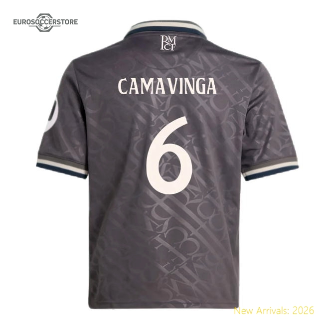 Gentle Football Team Youth Camavinga Jersey 2024-2025 Quick-dry