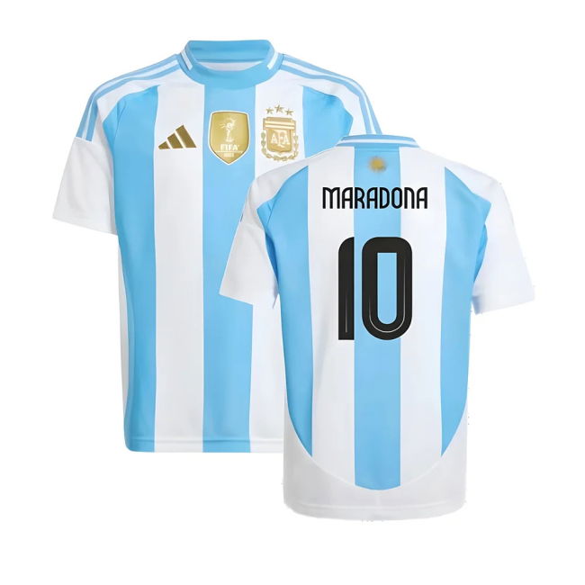 Professional 2024-2025 Argentina Home Shirt (Kids) (Maradona 10)