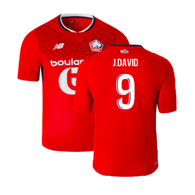 Home Club Teams,Lille 2024-2025 Lille Losc Kit Shirt (Kids) (J.David 9)