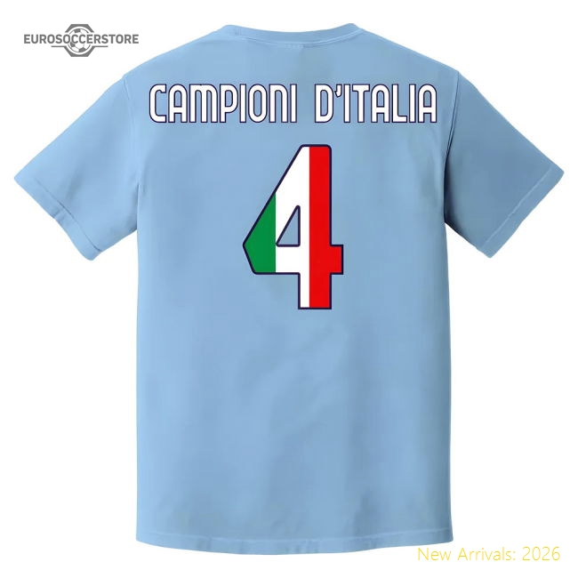 Napoli T-Shirt Fan Version For Adults (Sky) Match Day Shirt Soccer Wear