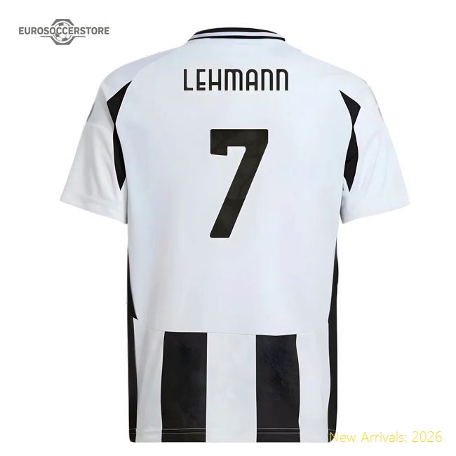 Juventus Children 2024 Home Jersey Shirt Football Fan Game Day Apparel