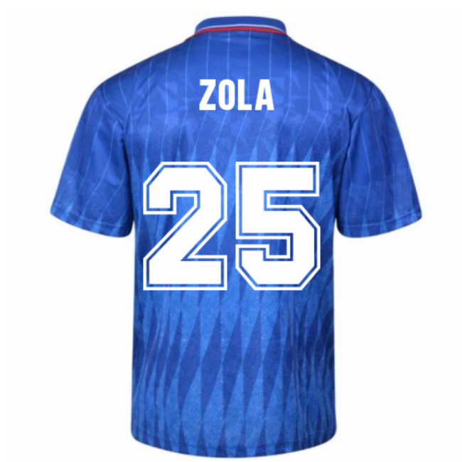 Authentic 2025-2026 Chelsea Shirt With Retro Design - Machine Washable