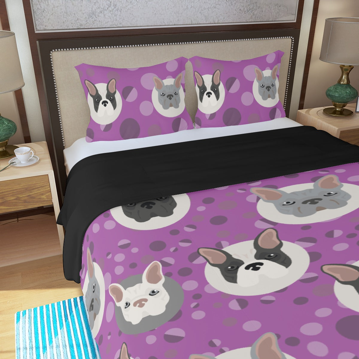 French Bulldog Henri Bedding Set Cute Frenchie Essential