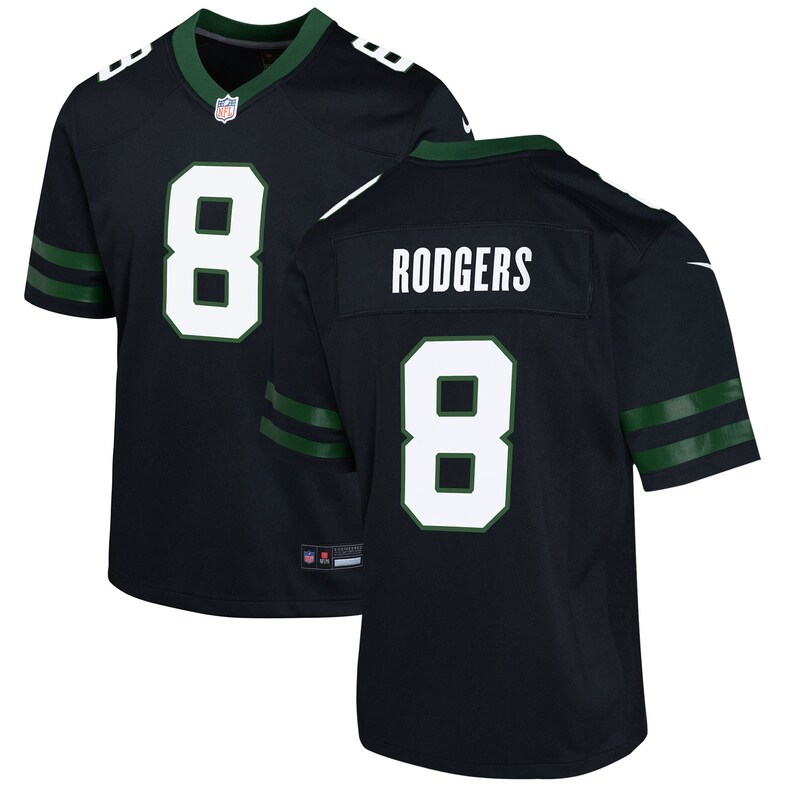 None Aaron Rodgers NY Jets Timeless Premium Material Jersey Game Day W