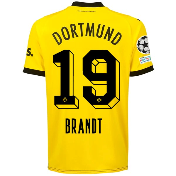 Borussia Dortmund Brandt 2023-2024 UCL Home Jersey – Authentic Shirt