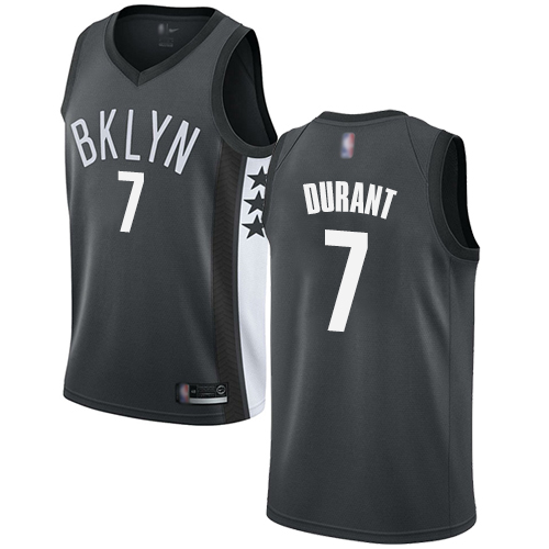Nike Nets Gray Kevin Durant #7 Jersey - Basketball Jersey