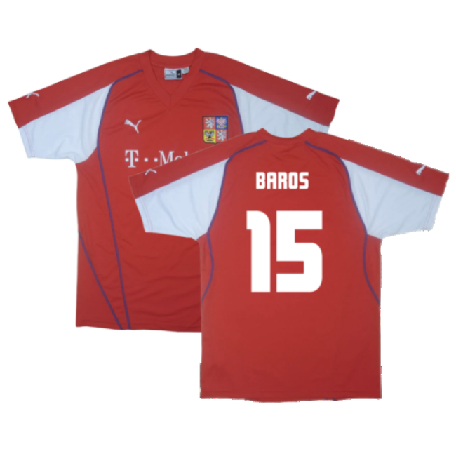 2025 Edition Lightweight Czech Republic Home Football Shirt (Baros 15)