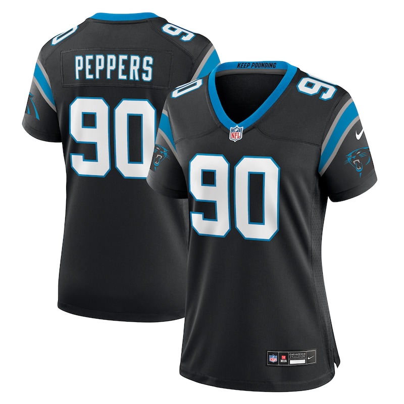 None Julius Peppers CAR Panthers Iconic Officially Licensed Jersey