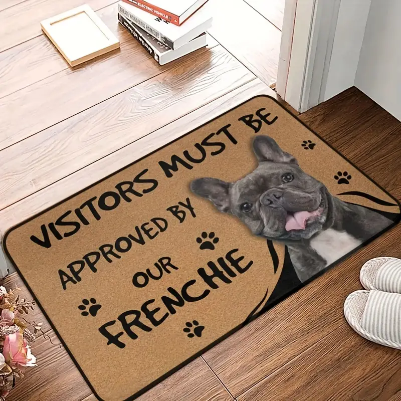 Personalized Doormat with Frenchie Picture - Doormat