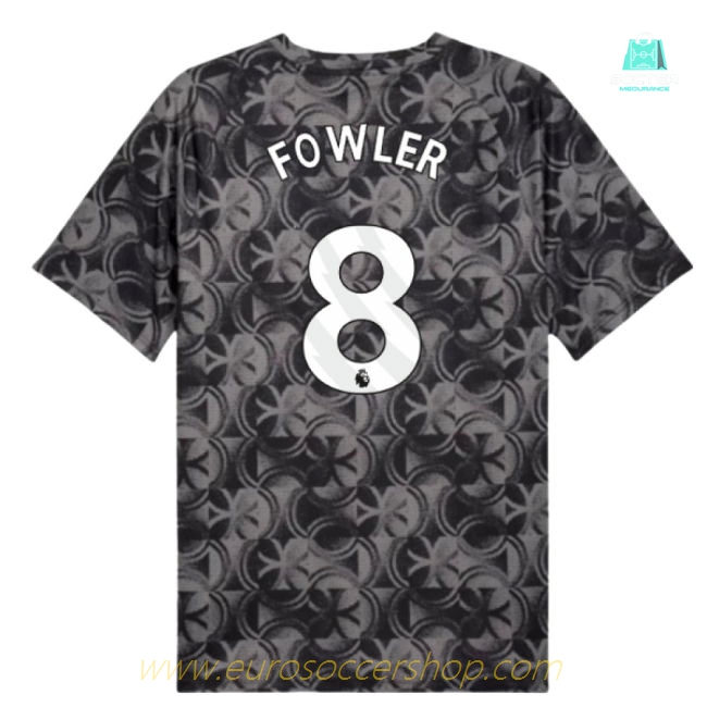 2025-2026 Man City Warm Up Jersey (Black) (Fowler 8)