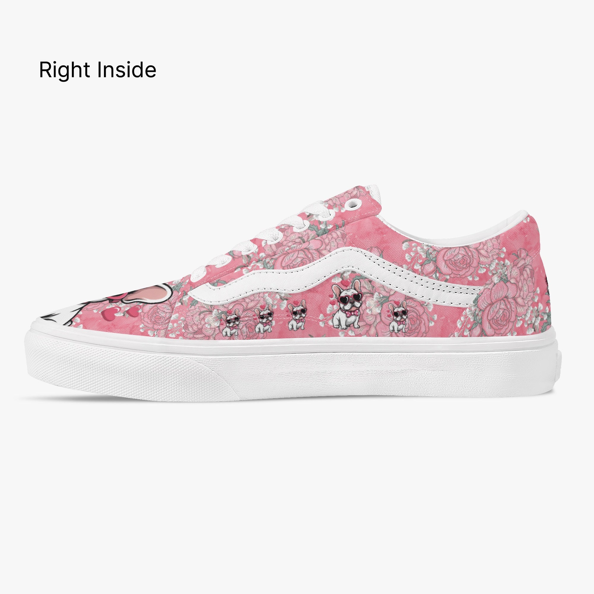 Trendy Low-top Canvas Sneakers Frenchie Themed Wear | Premium Quality