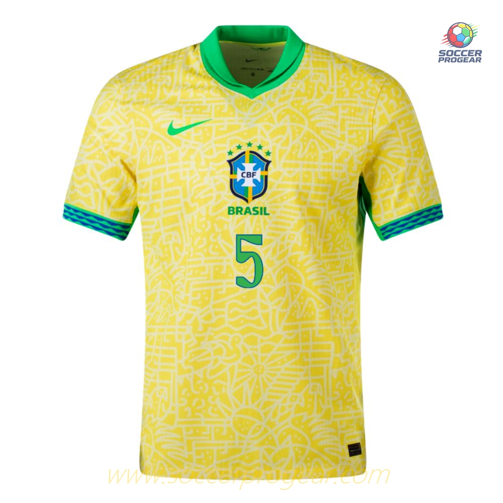 Brazil Home Soccer Shirt 2024/25 Collection Casemiro