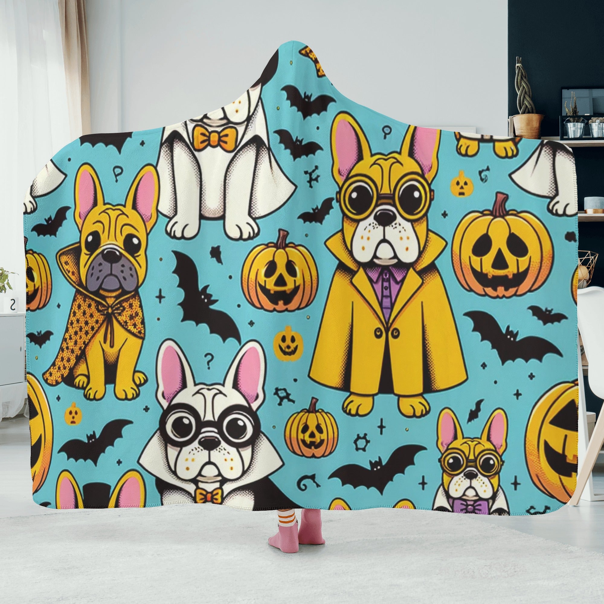 French Bulldog Piper Hooded Blanket Essential Dog Supply