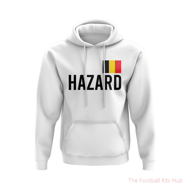 Eden Hazard Belgium Name Hoody (White)
