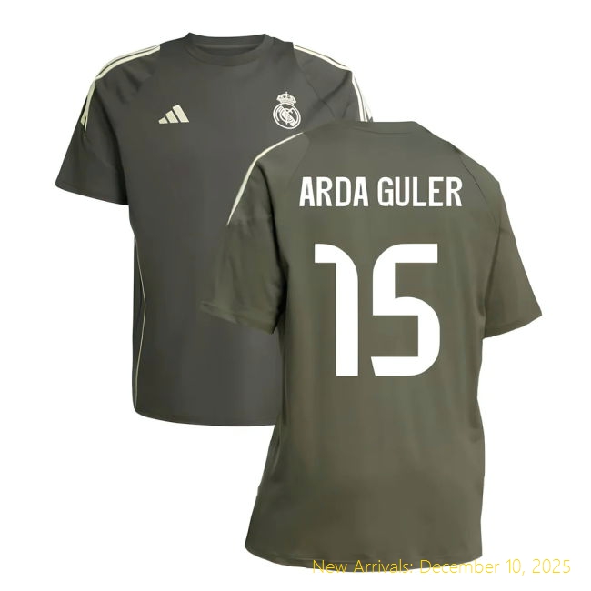 Professional 2025-2026 RM Real Madrid Training Tee (Utility Grey) 14
