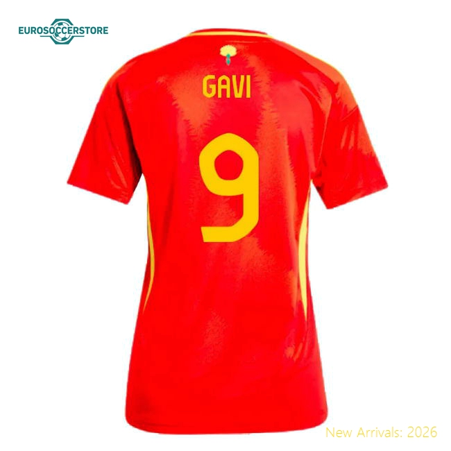 S Spain Female 2024 Home Jersey Shirt Football Fan Match Day Essential