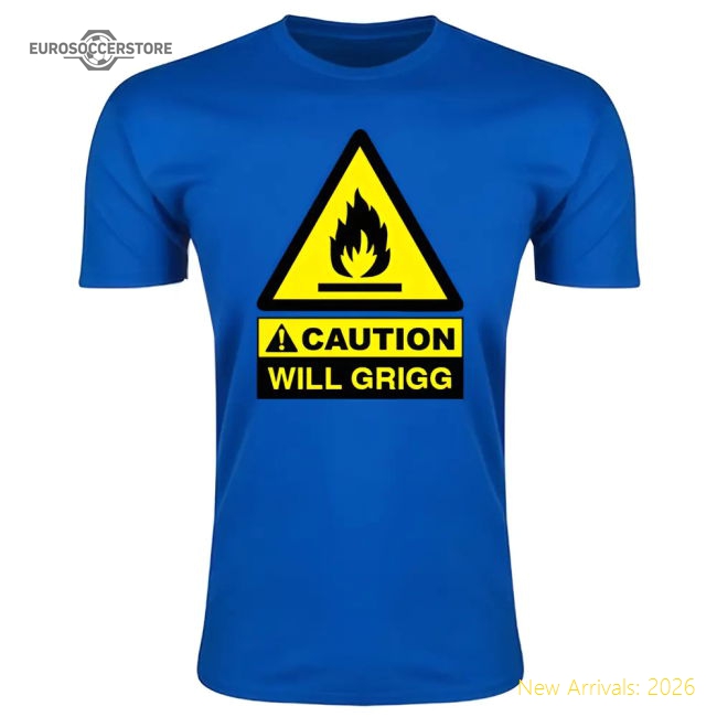 Official Caution Will Griggs On Fire T-shirt (royal) - Kids - Premium