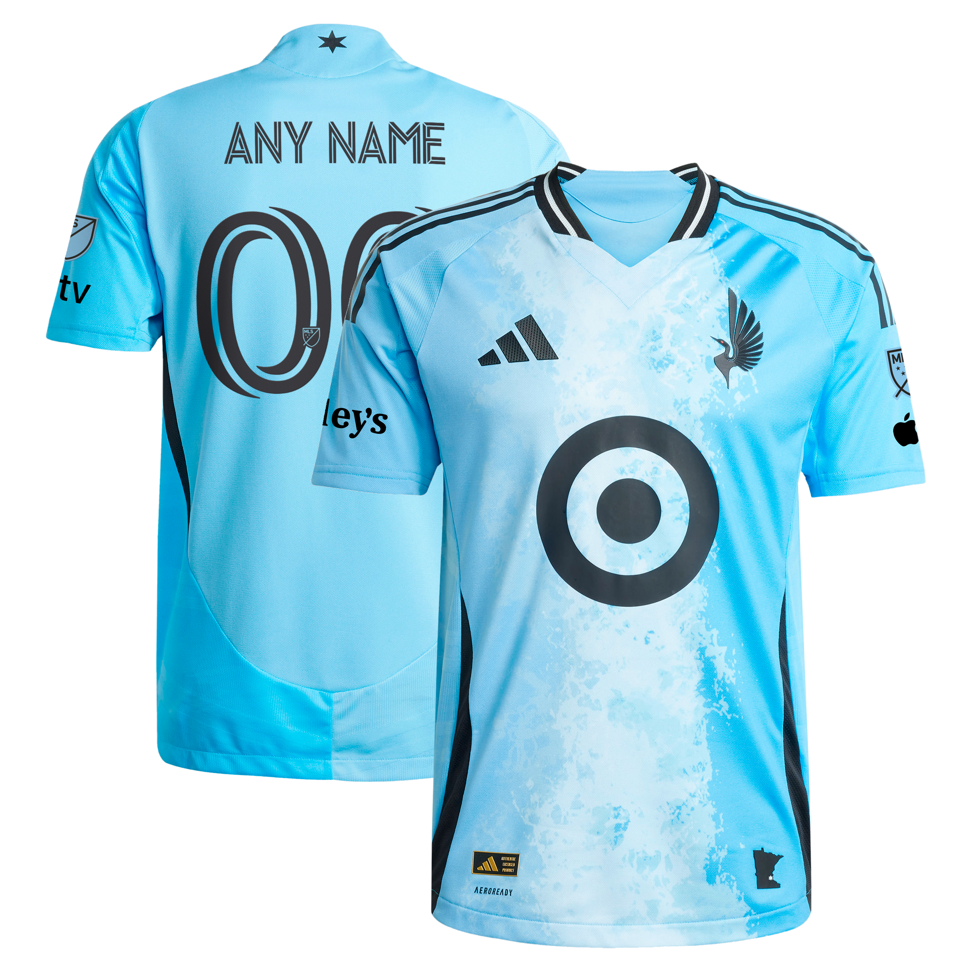 [SJH] Minnesota United FC 2025 CONVERGENCE On-Field Authentic Patch Custom Jersey - Blue