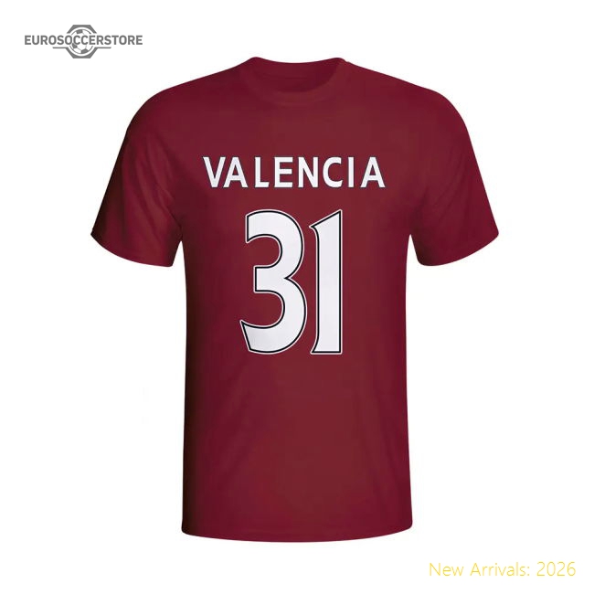 Authentic Enner Valencia West Ham Hero T-shirt (maroon) - Kids