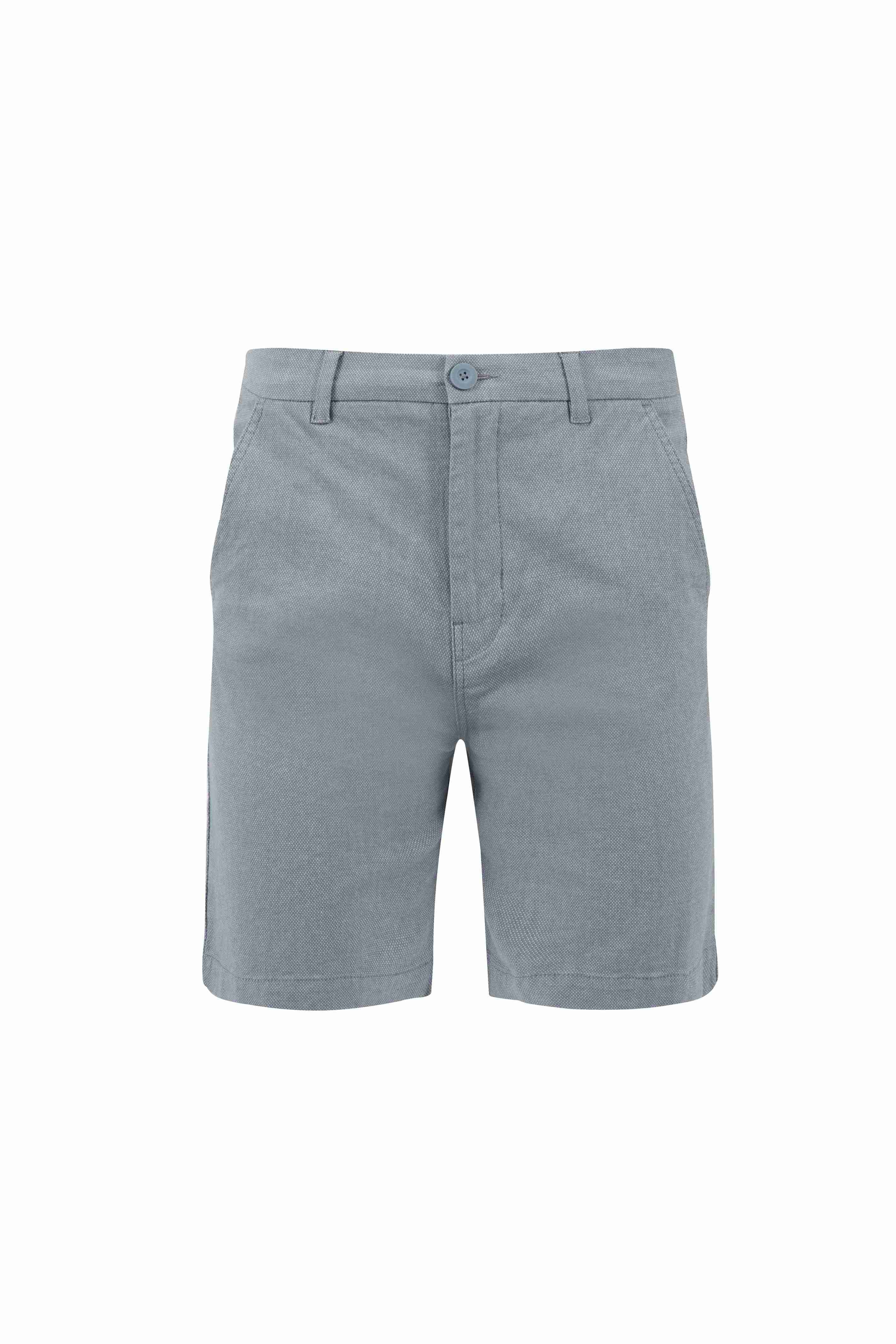Charleston Textured Chino Shorts Denim Blue