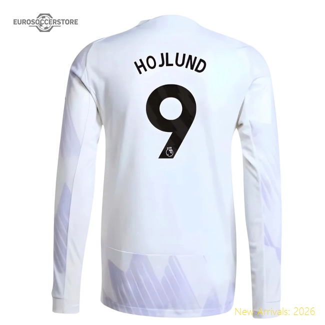 2025-2026 Man Utd Authentic Long Sleeve Away Shirt (hojlund 9)