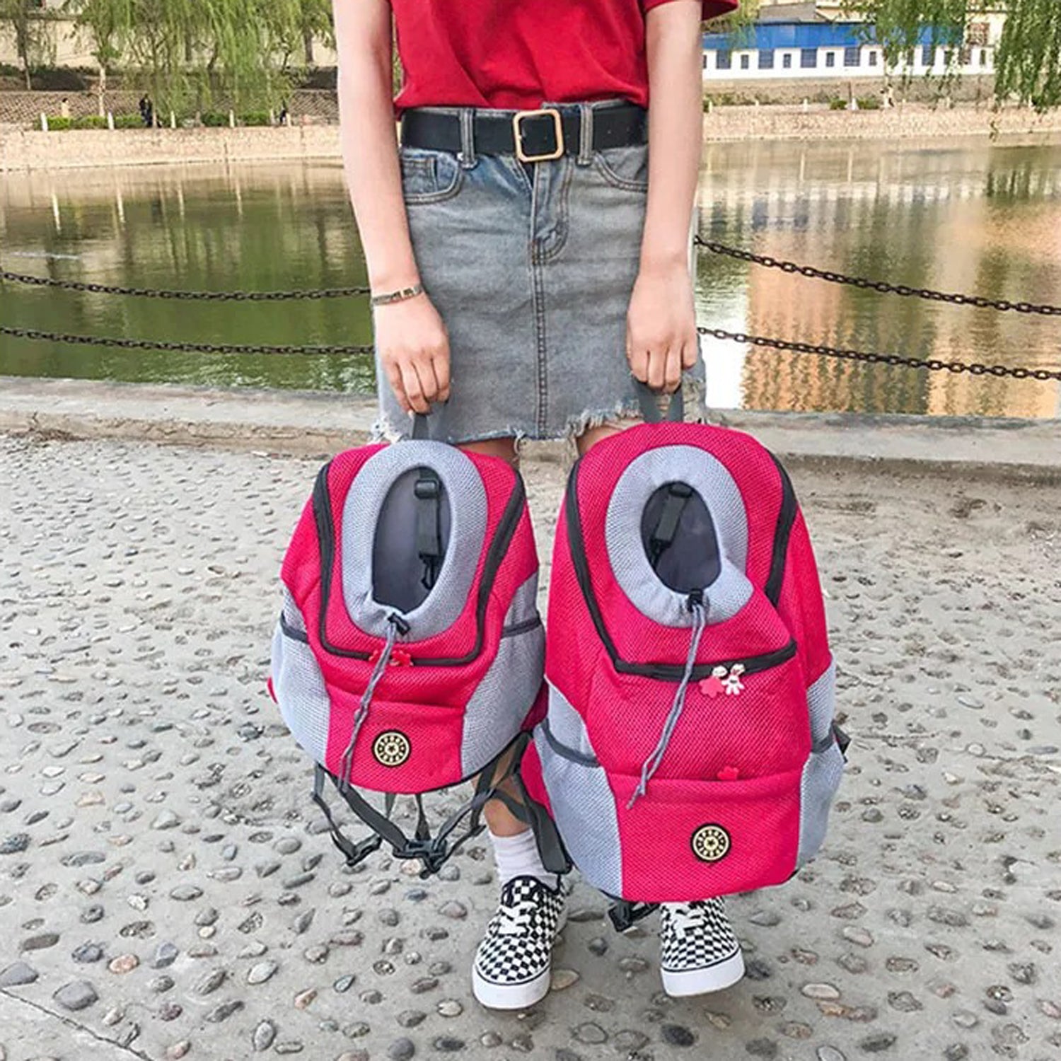 French Bulldog Bag Transport – Durable Dog Travel Backpack Summer Wear