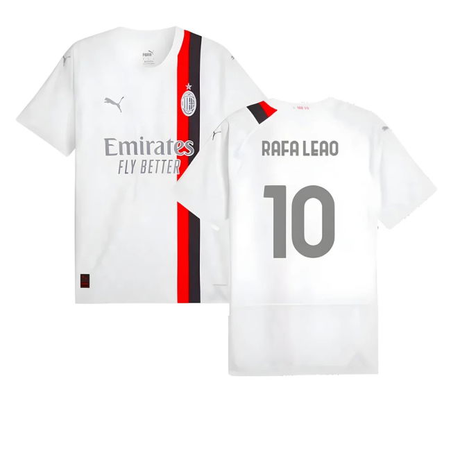 Rafa Leao 10 Pro Style AC Milan Away Pro Level Shirt 2023-2024