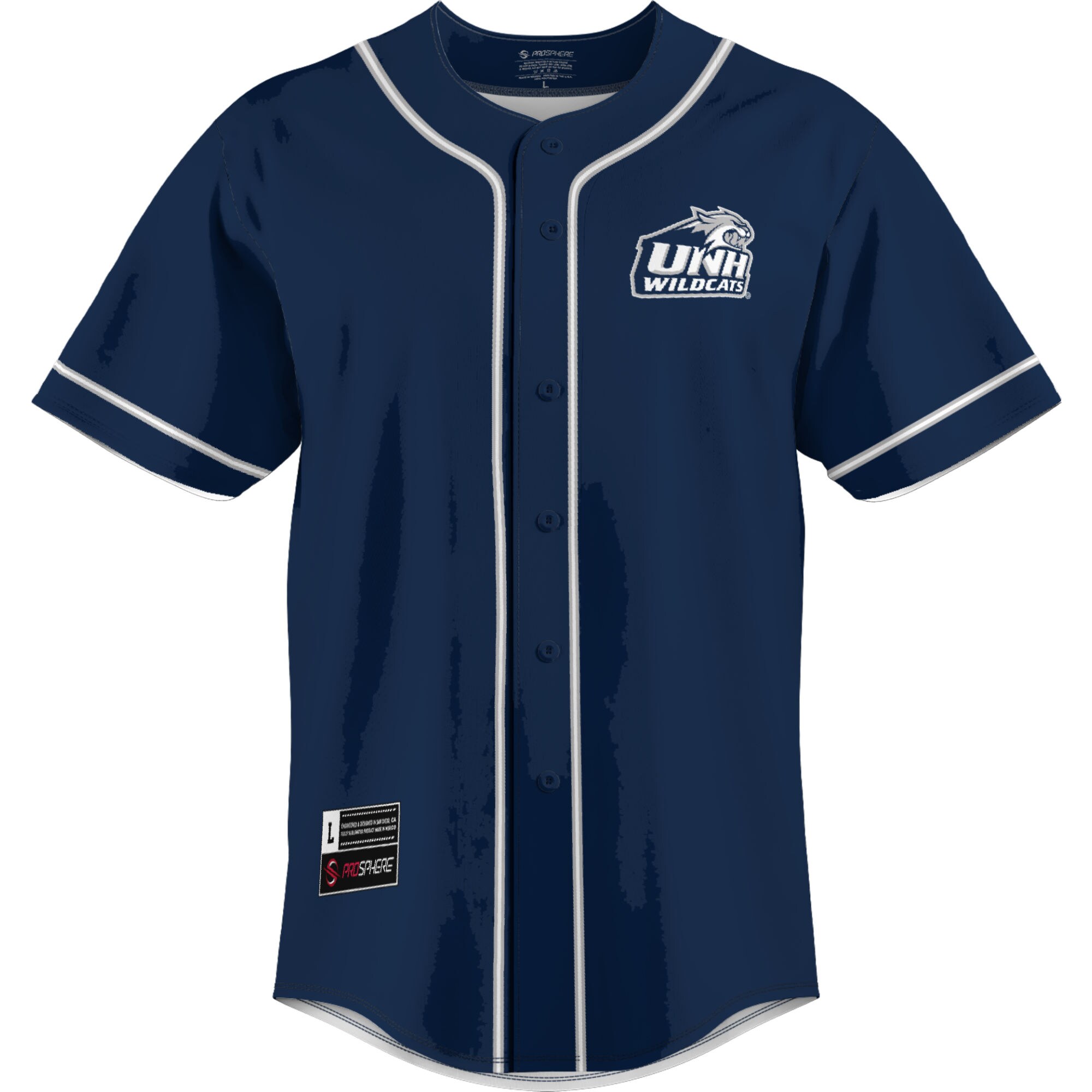 [NJP] New Hampshire Wildcats GameDay Greats Lightweight Baseball Jersey - Blue