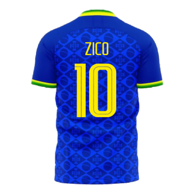 Match Brazil 2021-2022 Away Concept Football Kit (Fans Culture) (Zico