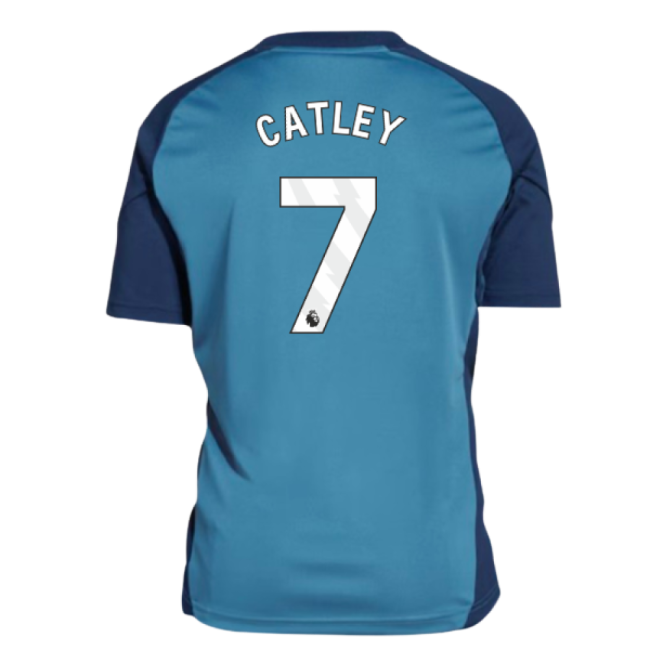 retro 2025-2026 Arsenal Training Shirt (Blanch Blue) - Kids (Catley 7)