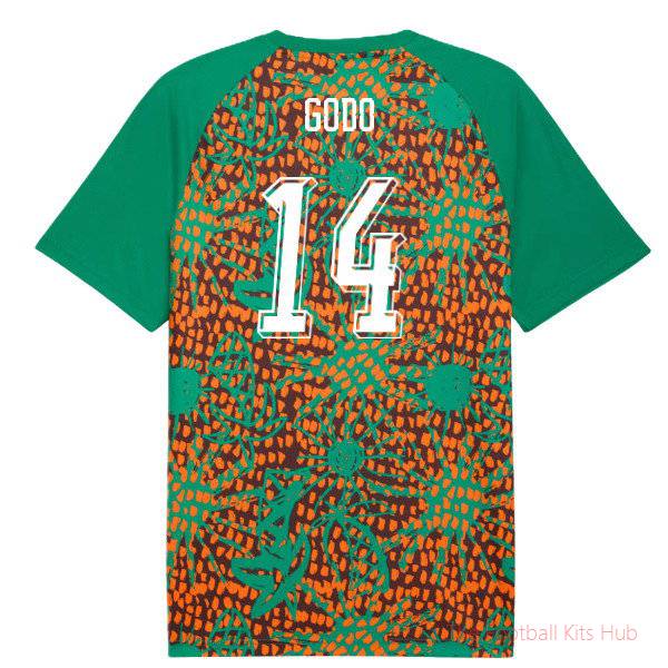 2026-2027 Ivory Coast Warm Up Jersey (Sport Green) (Godo 14)