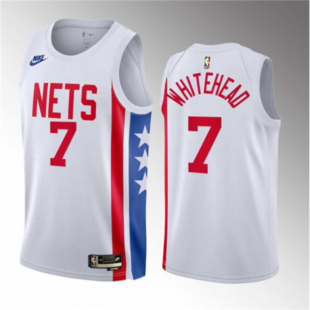 Premium 7 Brooklyn Nets White Jersey - Classic Edition - Basketball Fan Gear
