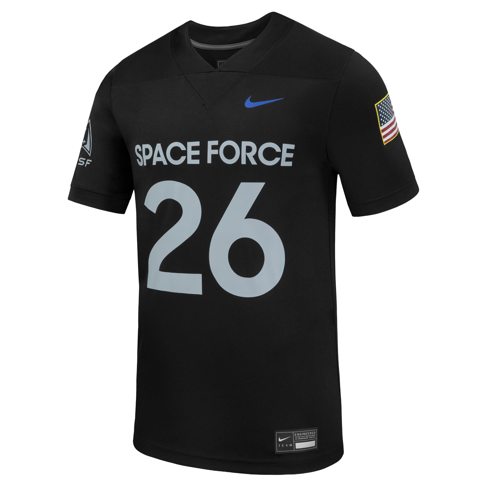 Air Force Falcons Space Force Replica 26/27 Football Jersey - Black