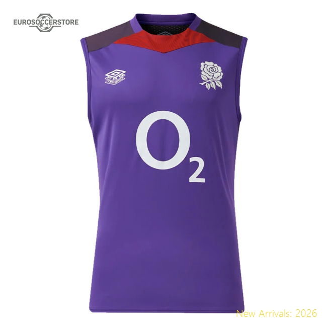 2024-2025 England Rugby Sleeveless Jersey (Violet) - Kids