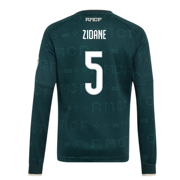 2026-2027 Real Madrid Away Long Sleeve Shirt (Kids) (Zidane 5)