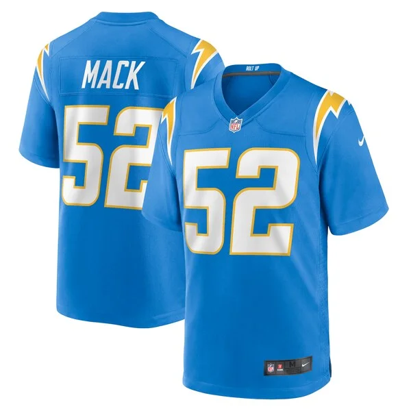 None Khalil Mack Game Jersey - Blue | NFL Player Jersey | NFL Football